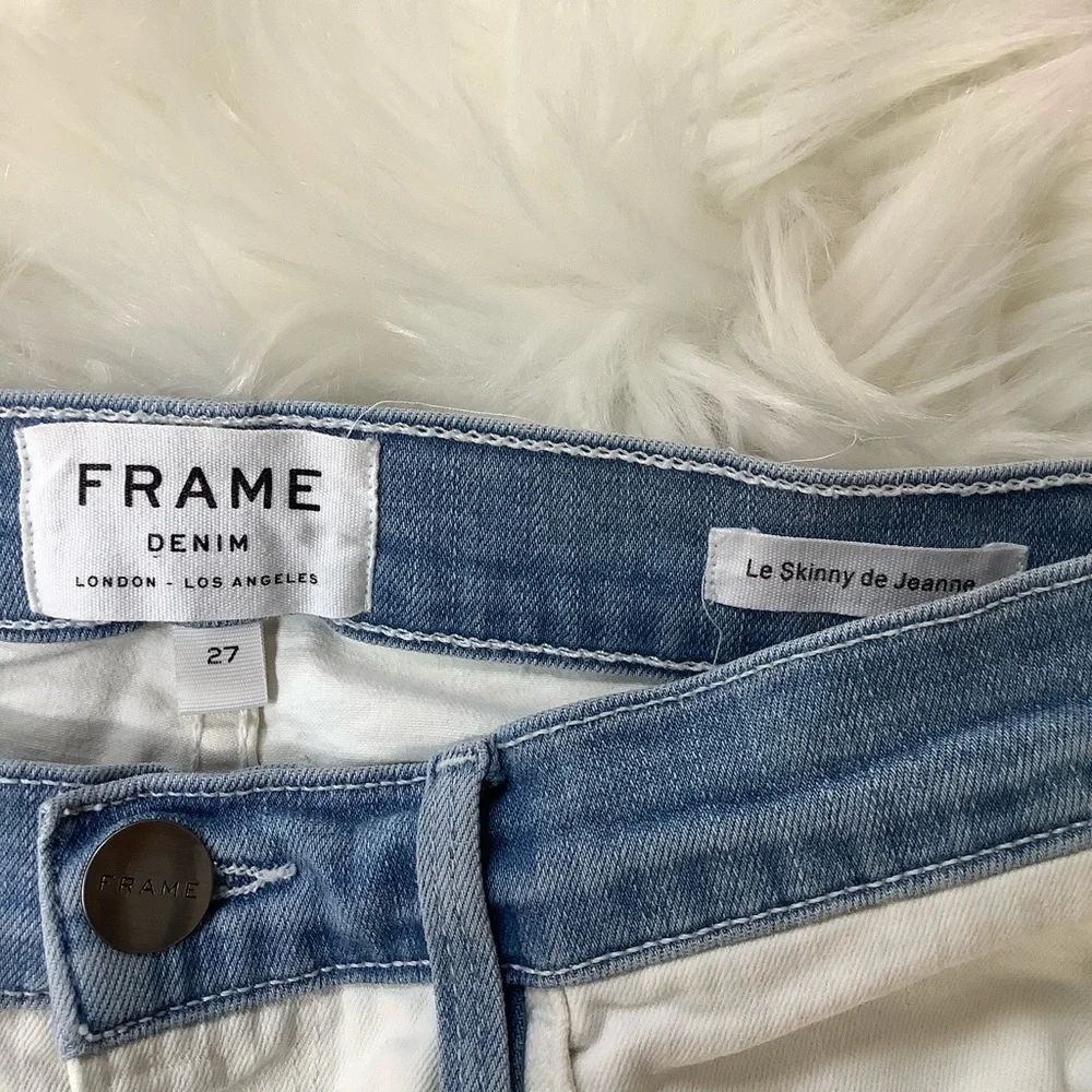 FRAME Denim‎ LE SKINNY DE JEANNE Colorblock ARIZONA Jean. $225. Size 27
